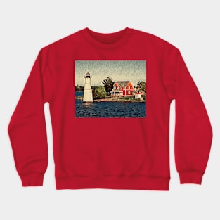 Cottage & Lighthouse 2 Crewneck Sweatshirt